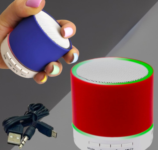Портативная беспроводная Bluetooth колонка с подсветкой Mini speaker (TF-card, FM-radio)